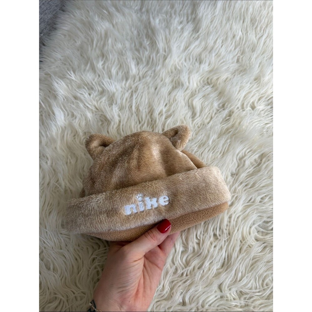 Nike Light Brown Baby Hat Bear Ears